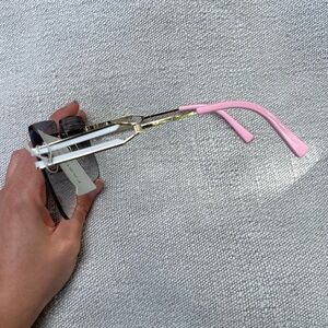 Stylish Pink and Gold Sunglasses